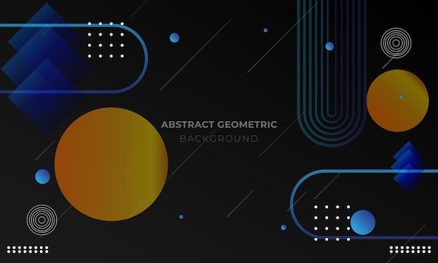 Minimalne Czarne Abstrakcyjne Geometryczne Tło Z Kształtem