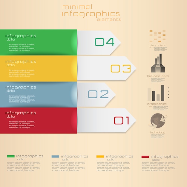 Minimalne Infografiki.