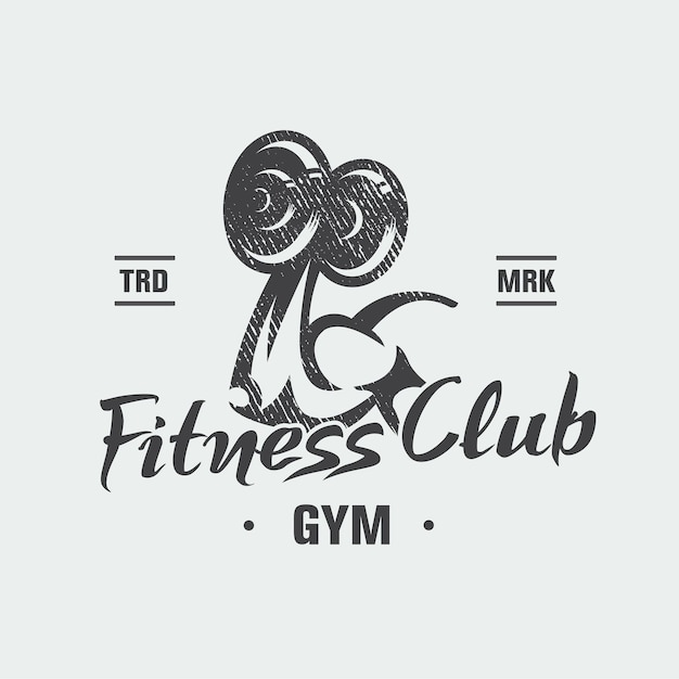 Minimalne logo klubu fitnessowego