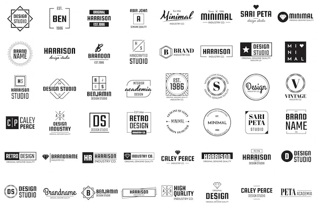 Minimalne logo wektor banner, plakat, ulotka
