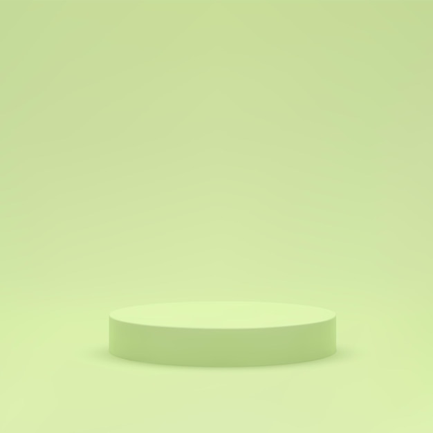 Minimalne tło Zielona scena podium