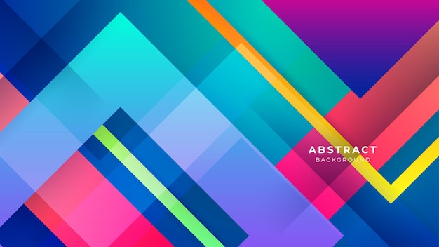 Minimalny kolorowy baner geometryczne kształty abstrakcyjny nowoczesny projekt tła Projekt szablonu plakatu na tle sieci web baner broszura strona internetowa ulotka strona docelowa prezentacja i seminarium internetowe