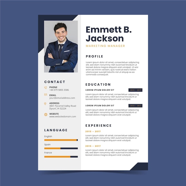 Minimalny szablon CV