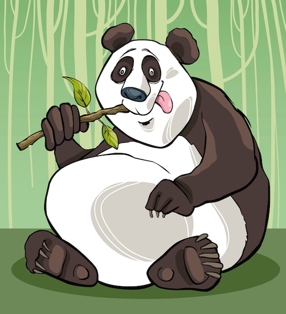 Plik wektorowy miś panda