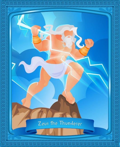 Mitologia Grecka Napisana Zeus The Thunderer.