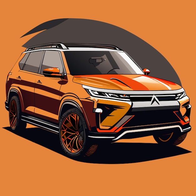 Plik wektorowy mitsubishi pajero sport full body 4k w wysokiej jakości ilustracja wektorowa