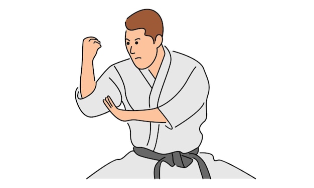 Młody Człowiek Karate