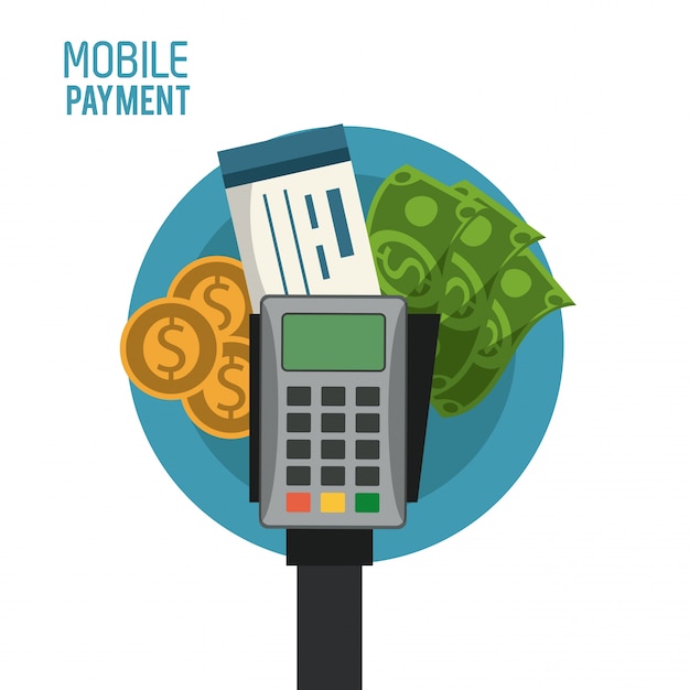 Plik wektorowy mobilna technologia płatności