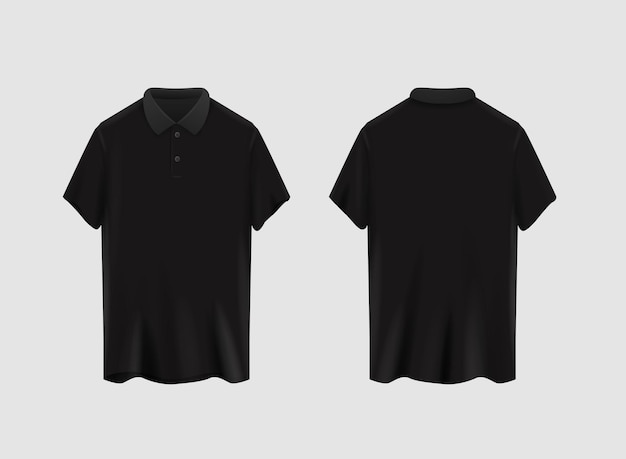 Mockup czarnej koszulki polo