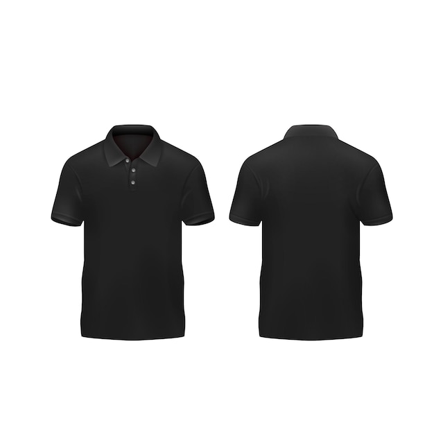 Mockup czarnej koszulki polo