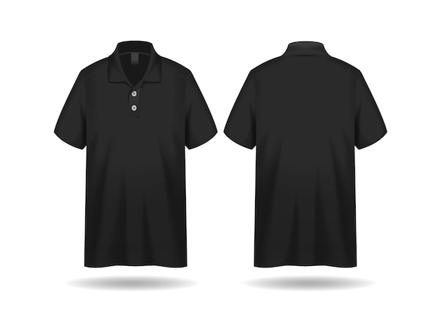 Mockup czarnej koszulki polo