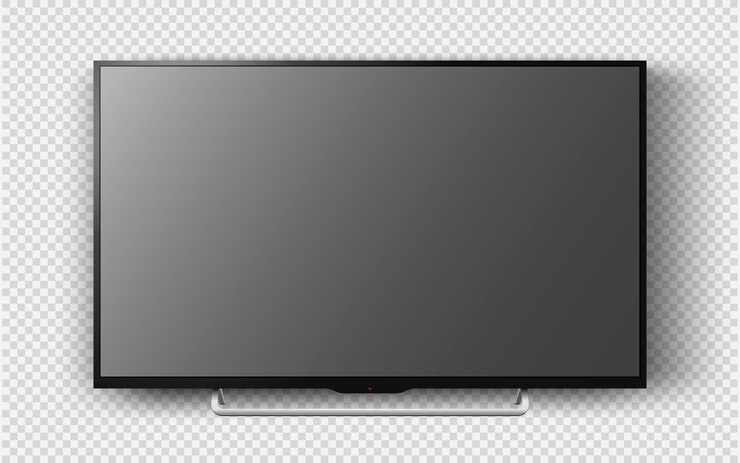 Mockup inteligentnej telewizji Pusty ekran telewizyjny