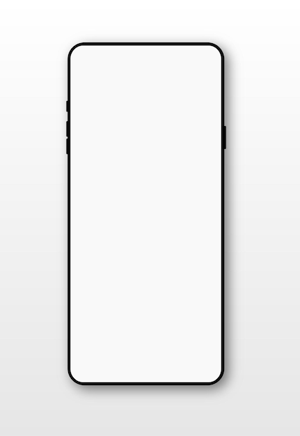 Mockup smartfonu z pustym ekranem
