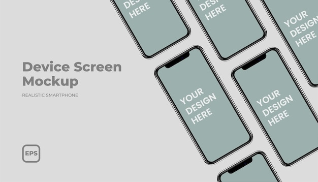 Mockup telefonu na ekranie