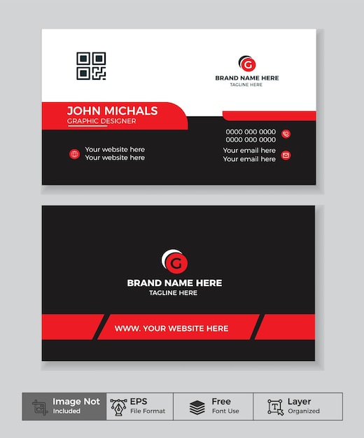 Modern Business Card Template Korporacyjny