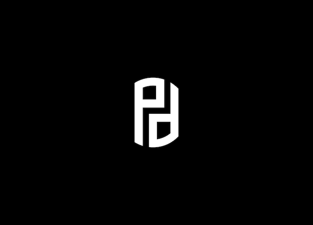 Modern Creative Letter DP Logo Icon Design Template Elementy DP Logo Wektor DP Logo Ikon Wektor