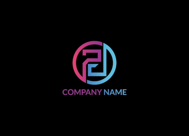 Modern Creative Letter DP Logo Icon Design Template Elementy DP Logo Wektor DP Logo Ikon Wektor