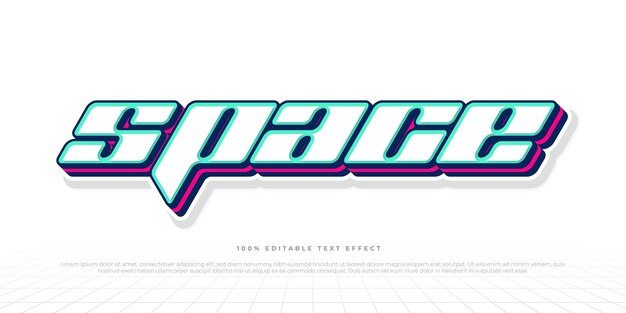 MODERN FUTURE SPACE TEXT EFEFECT TEMPLATE