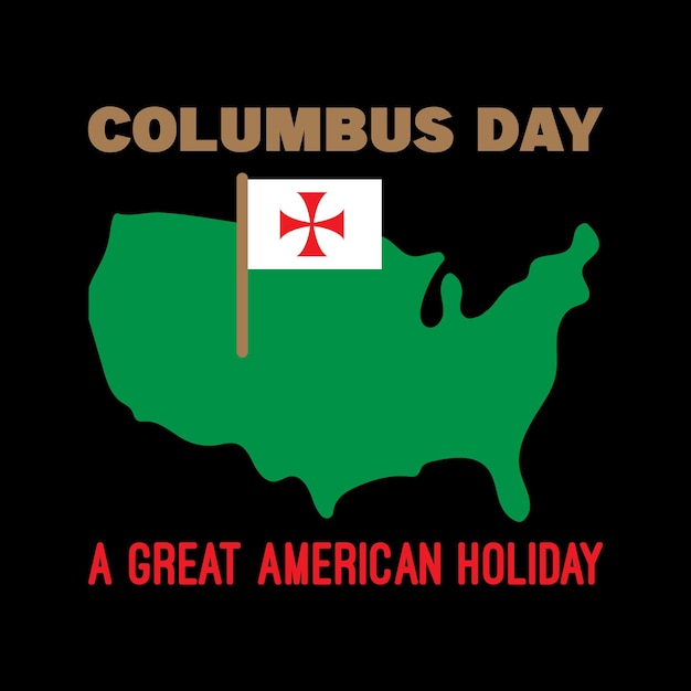 Modna Typografia Columbus Day I Graficzny Projekt Koszulki