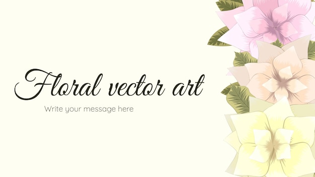 Modne Abstrakcyjne Banery Szablonów Sztuki Kwiatowej, Plakaty Z Kwiatami