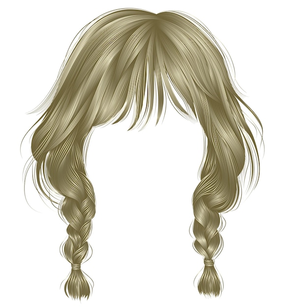 modne kobiety włosy blond kolor dwa plecy moda piękno styl