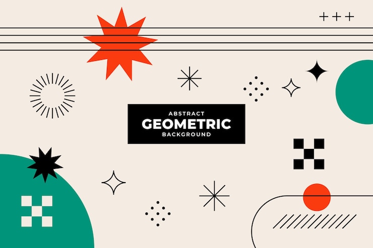 Wektor modny abstrakcyjny geometryczny wzór tła