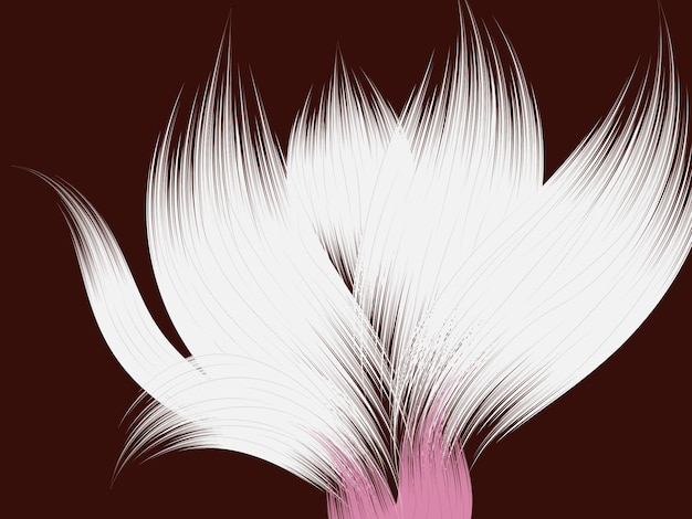 Modny Kwiat Abstrakcyjne Tło Ilustracja Pociągnięcia Pędzlem
