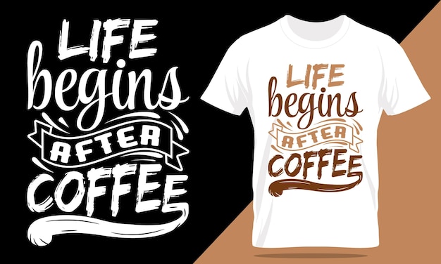 Plik wektorowy modny projekt koszulki z kawą, typografia kawy i grafika.