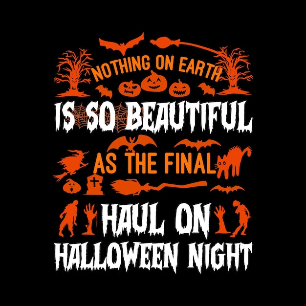 Modny Projekt Koszulki Z Typografią Na Halloween