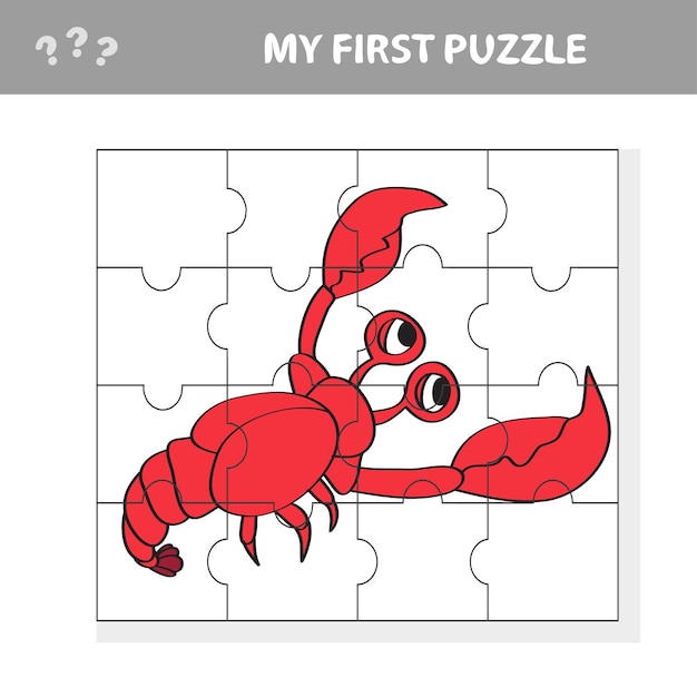 Moje Pierwsze Puzzle Z Rakami Morskimi To Gra Dla Dzieci