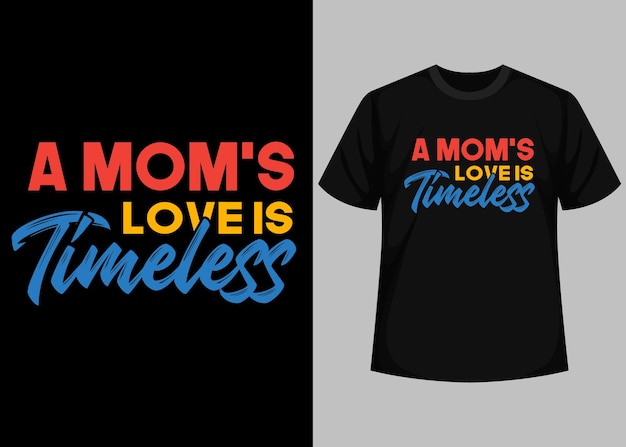 Plik wektorowy moms love to ponadczasowy projekt koszulki typograficznej