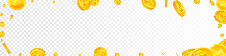 Wektor monety franka szwajcarskiego spadają. urocze porozrzucane monety chf. pieniądze w szwajcarii. żywy jackpot, bogactwo lub koncepcja sukcesu. ilustracja wektorowa.