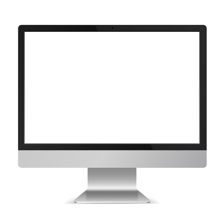 Wektor monitor komputerowy