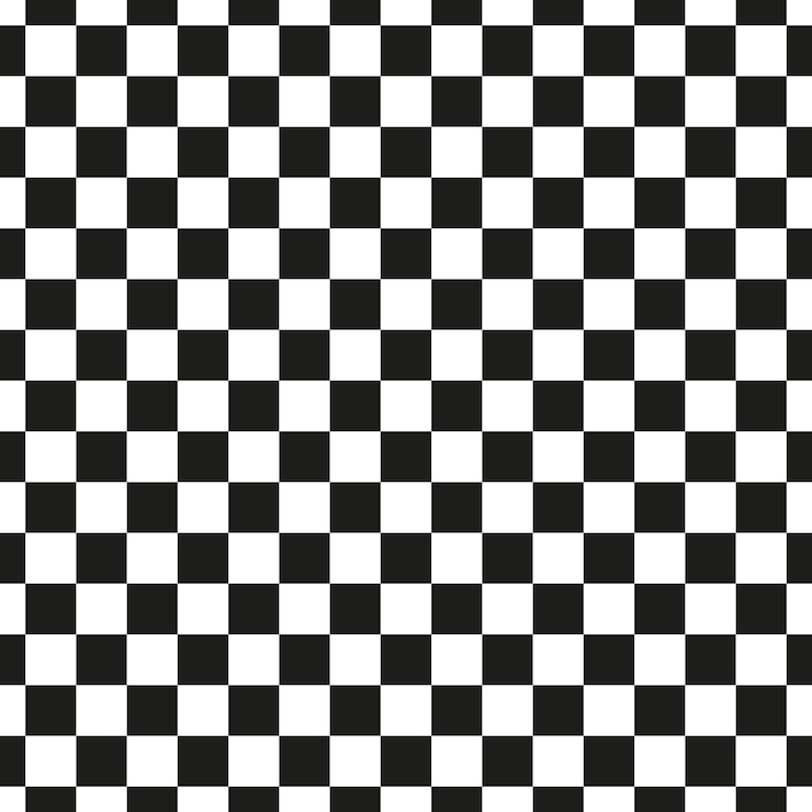 Wektor monochromatyczny geometryczny wzór retro z kurczakiem