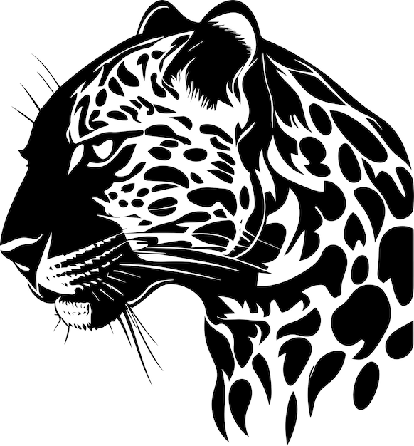 Monochromatyczny Styl Projektowania Logo Jaguara