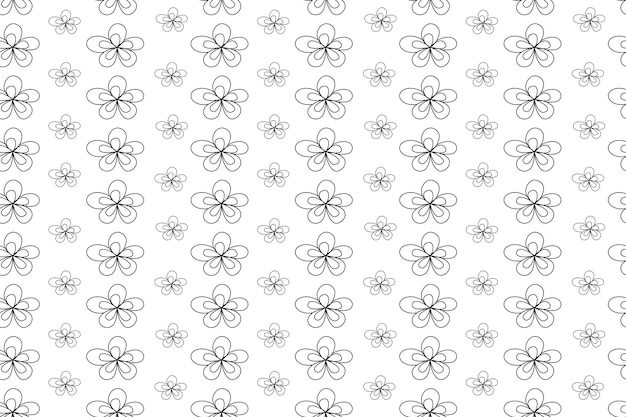 Monochromatyczny wzór Doodle