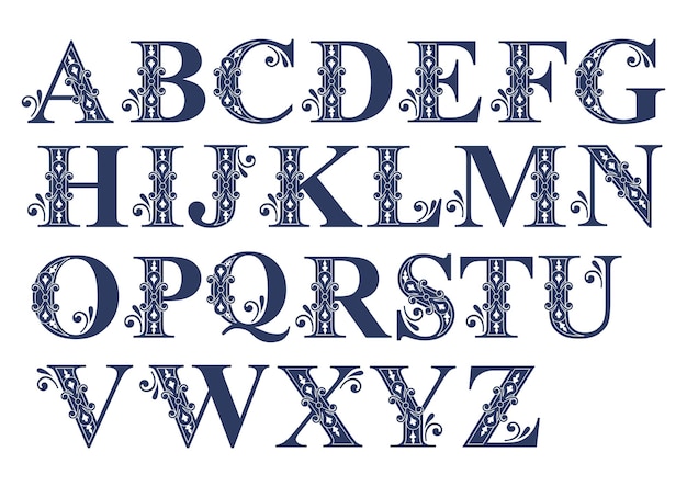 Plik wektorowy monogram alfabetu az