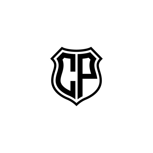 Monogram CP logo projekt list tekst nazwa symbol monochromatyczny logotyp alfabet znak proste logo