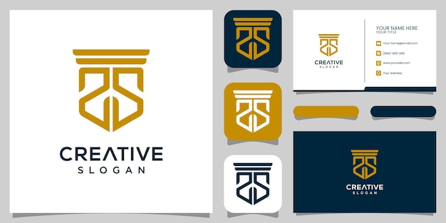 Monogram List Ss Projektowanie Logo Firmy Prawniczej I Wizytówka