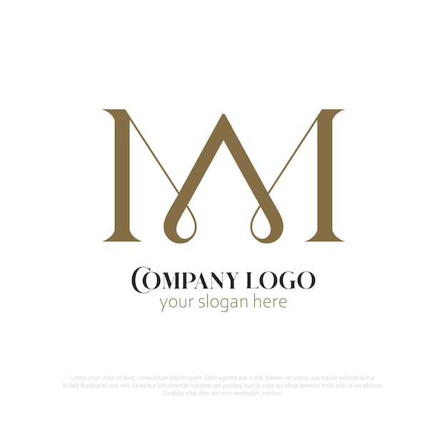 Monogram Logo Eleganckie Ma