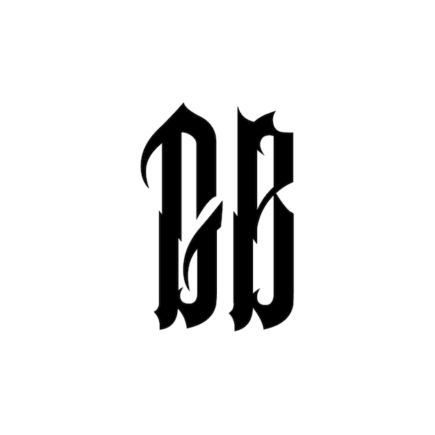 Monogram logo projekt litery tekst nazwa symbol monochromatyczny logo alfabet znak prosty logo