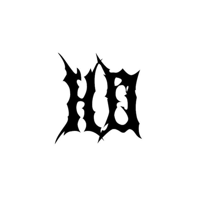 Monogram logo projekt litery tekst nazwa symbol monochromatyczny logo alfabet znak prosty logo