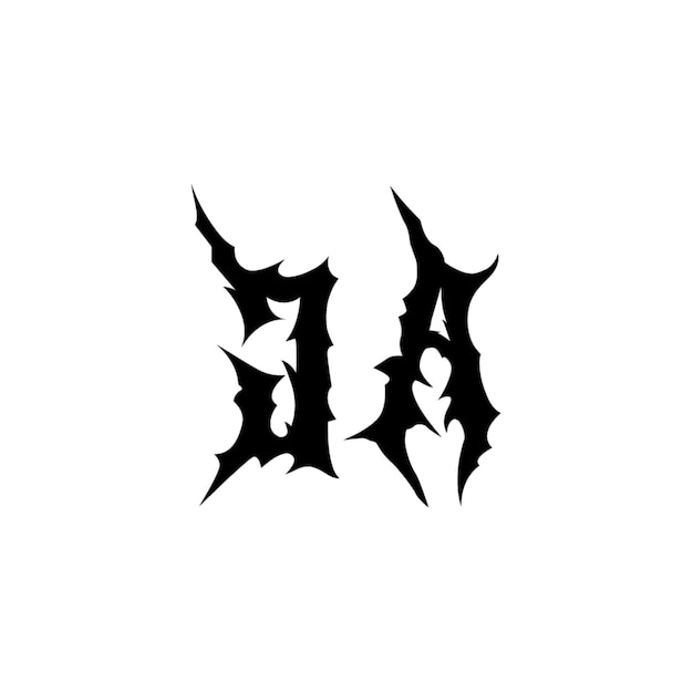 Monogram logo projekt litery tekst nazwa symbol monochromatyczny logo alfabet znak prosty logo