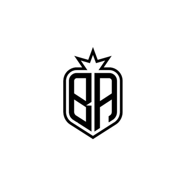 Monogram logo projekt litery tekst nazwa symbol monochromatyczny logo alfabet znak prosty logo