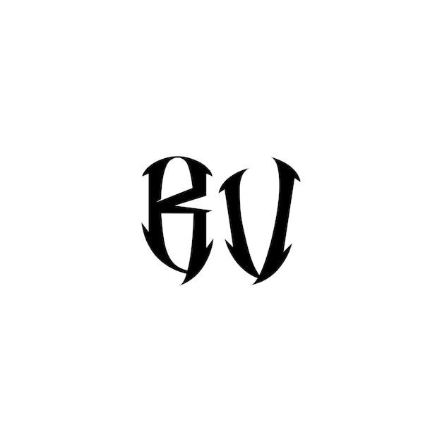 Monogram logo projekt litery tekst nazwa symbol monochromatyczny logo alfabet znak prosty logo