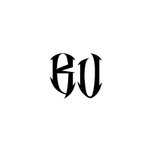 Monogram logo projekt litery tekst nazwa symbol monochromatyczny logotyp alfabet znak prosty logo