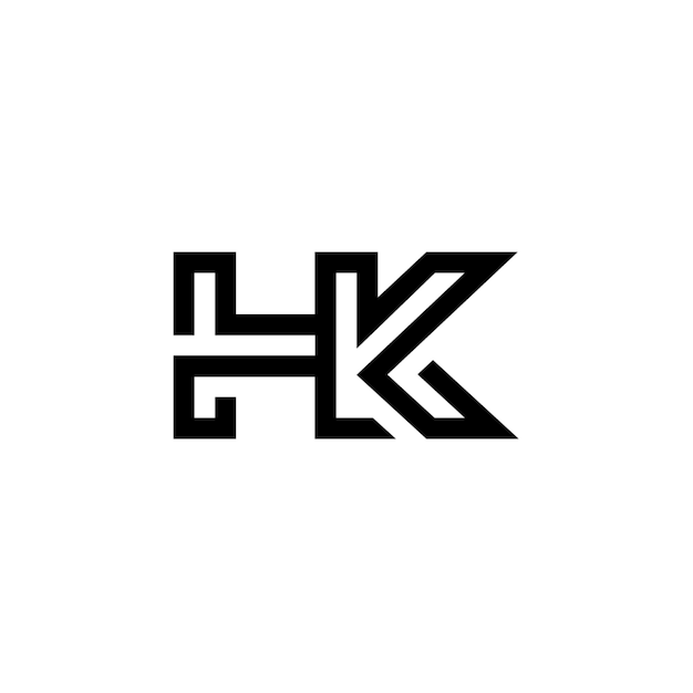 Monogram logo projekt litery tekst nazwy symbol monochromatyczny logo alfabet znak prosty logo