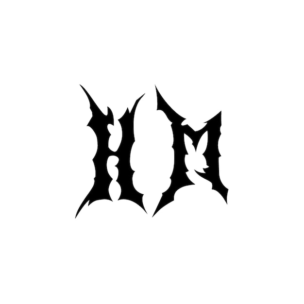 Monogram logo projekt litery tekst nazwy symbol monochromatyczny logo alfabet znak prosty logo