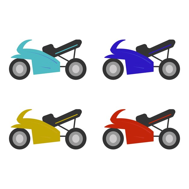 Plik wektorowy motocykl kolorowy wektor clipart