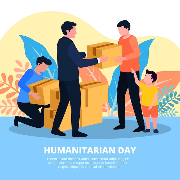 Motyw Ilustracyjny światowego Dnia Humanitarnego